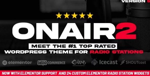 Onair2: Radio Station WordPress Theme With Non-Stop Music Player