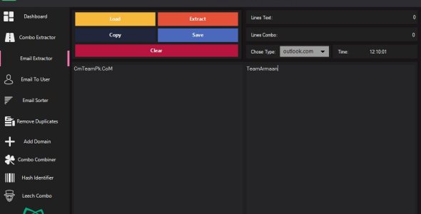 COMBO EDITOR PRO V1 (Combo Extractor, Email Extractor, Email Sorter)