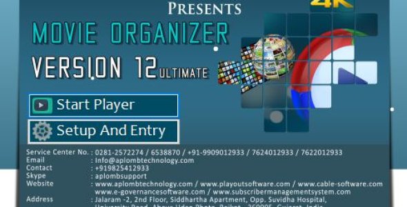 Aplomb Movie Organizer 12 With Crack (PlayOut Software)