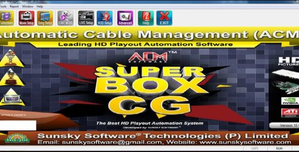 ACM SUPER BOX CG 16 (PlayOut Software) With Kegen
