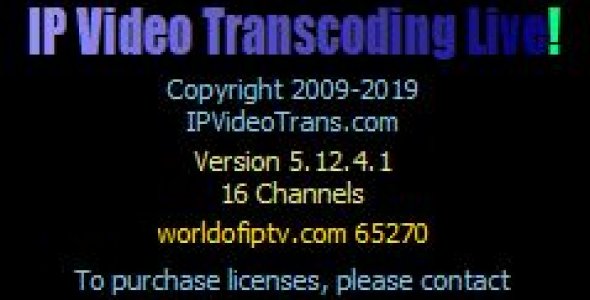 Nulled IP Video Transcoding Live! (60 chanells)