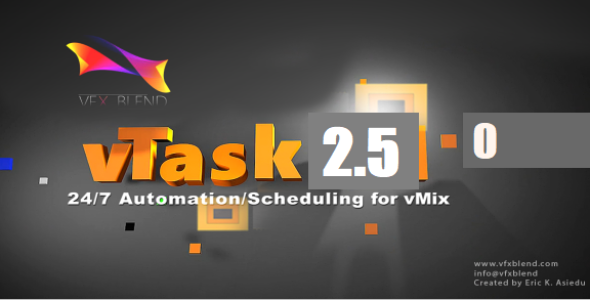 VTask Playout Crack V2.5.0 ( For vMix Automation ) Download